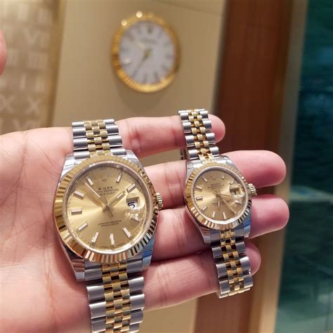 his and hers Rolex watch